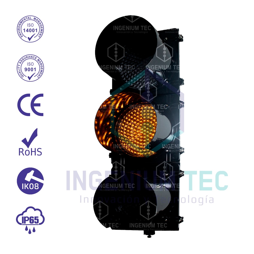 Semáforo Vehicular 1C/3L de 300mm Modelo Fresnel - Image 3