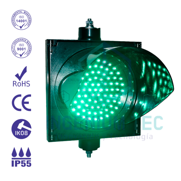 Semáforo Vehicular 1C/1L de 200mm